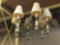 4 Metal 6-Light Chandeliers