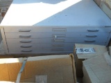 5 DRAWER STEEL CABINET 47 IN W X 35-1/2 D X 16 IN TALL