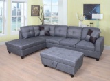 Russ Sectional with Ottoman by Andover Mills in Gray