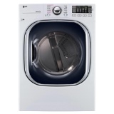 LG Electronics 7.4 cu. ft. Gas Dryer with TurboSteam in White