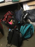 Lot of Assorted Bags, Back Packs, Baseball Bag, Fanny Backs Etc.