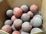 Pallet box of assorted basketballs