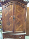 Large wood armoire Cabinet with drawers