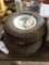 (2) 13in. x 4in. Replacement Cart Tires and Wheels