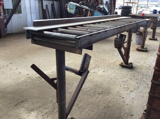 8ft steel gravity roller conveyor Table