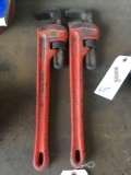 2 Rigid 18in. Heavy Duty Pipe Wrenches