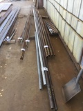 (2) Galvanized and (6) Regular Assorted Size Steel Pipes