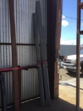 Lot of Assorted Size Galvanized Steel Angle