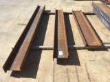 3 Assorted Size Steel I-Beams