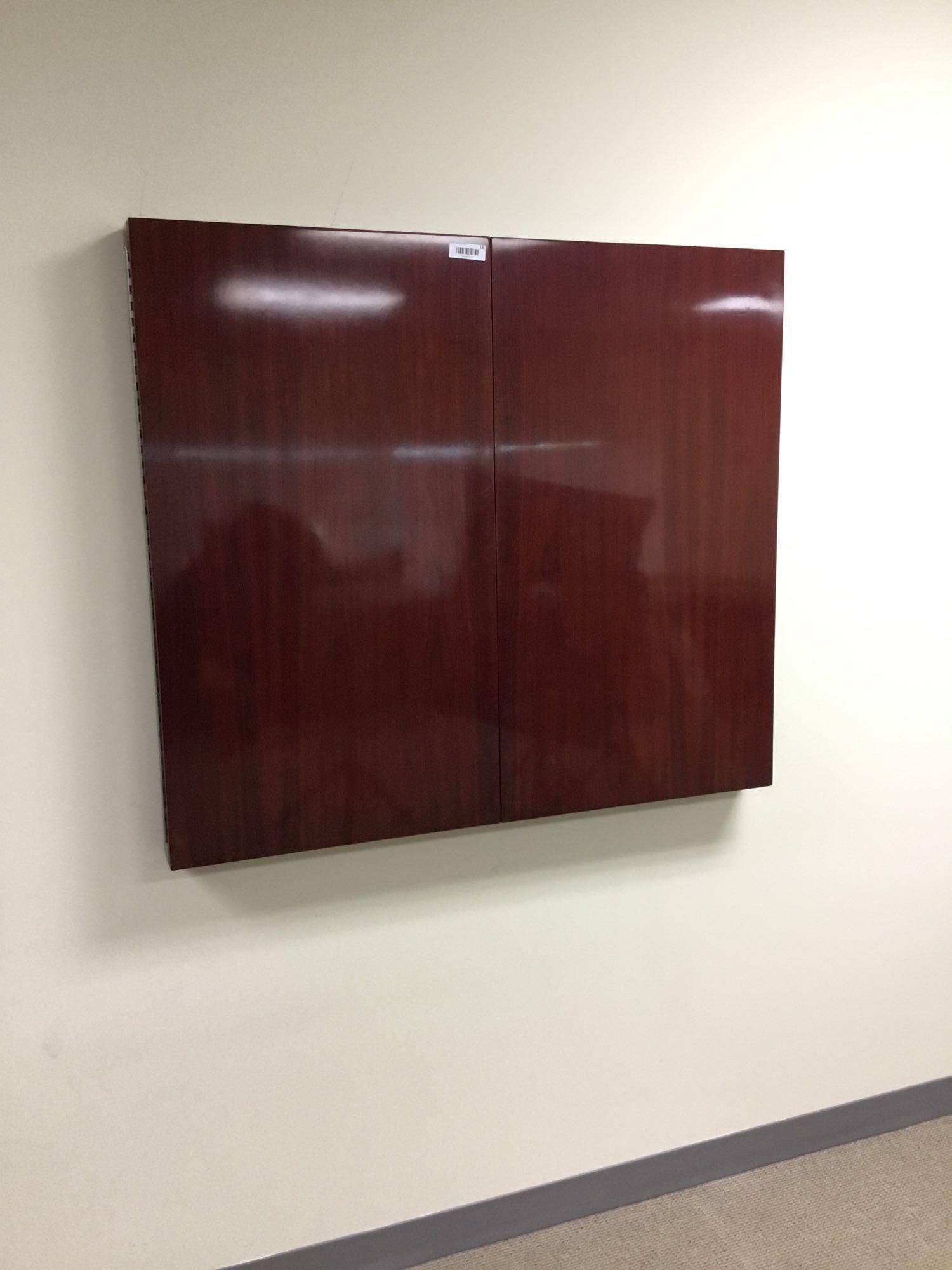 Executive Whiteboard Cabinet In Dark Cherry Estate Personal