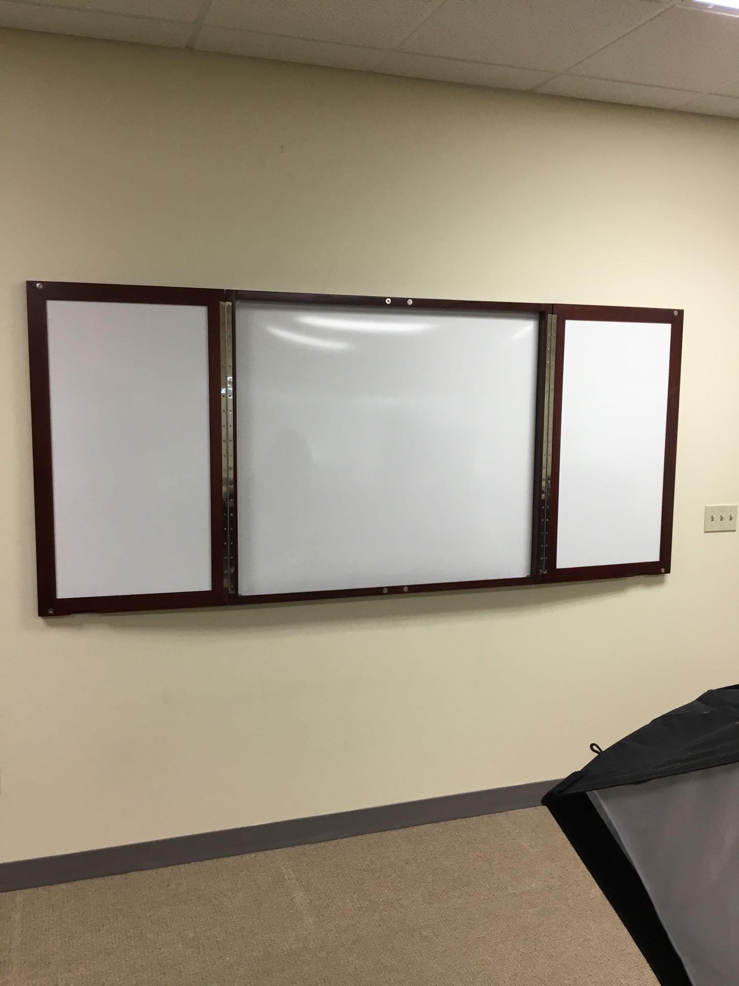 Executive Whiteboard Cabinet In Dark Cherry Estate Personal