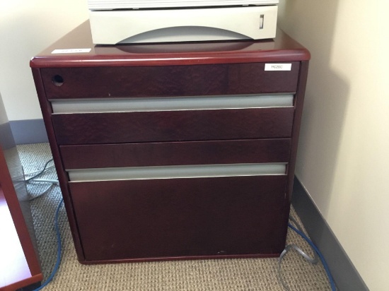 2 Drawer Wood Printer Cabinet Stand