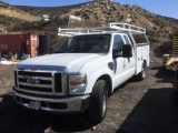 2007 Ford F-350 Super Duty Lariat SuperCab 2WD 6.4L V8 OHV 32V TURBO DIESEL, Service Body