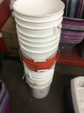 Assorted Buckets and Plastic Bins