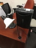 Paper Shredder and Desk Lamp