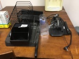 Assorted Office Supplies, X-Acto Cutter, Keyboards, Power Strip Etc.