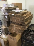 Pallet of Assorted and Various Sized Uline, USPS Shipping Boxes Etc.