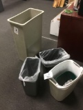 Assorted Trash Cans and Bags