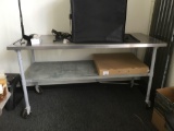 6ft. Stainless Steel Commercial Utility/Prep Table on Casters