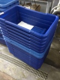 15 Blue Storage Bins