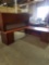 Wooden L-Shaped Office Desk w/Hutch