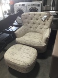 Pulaski Fabric Accent Chair and Ottoman