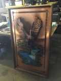 Epic Eagle Copper Colored Painting/Mural
