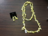 Matching 48in. Fresh Water Pearl Necklace and Earrings