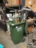 Lot of Assorted Push Brooms, Scrubbers, Dust Mop Etc.