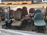10 Assorted Rolling Office Chairs