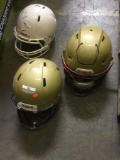 (3)Riddell Football Helmets
