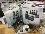 3 Sets Panasonic and Uniden Cordless Home Phones