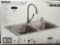 Kohler All in One stainless steel sink, faucet, utility rack and sink strainers kit