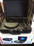 Magnavox Turntable- stereo suitcase w/ changing lights and bluetooth