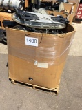 Pallet box of safety light bars, traffic advisory and accessories