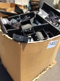 Pallet box of safety light bars, traffic advisory and accessories