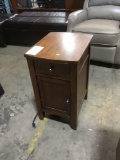 Universal Furniture Small Wooden End Table w/Electrical Outlets