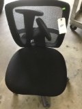 (1) black office desk chair