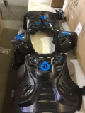 (10) Blue and white chest protector bmx
