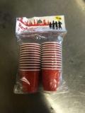 Lot of Red jr 2oz shot cups 24 ct in each bag