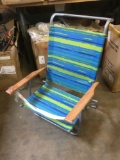 (4) 5-Position Folding Beach Chairs