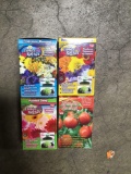 Box of assorted As Seen on T.V. flower and tomato rockets