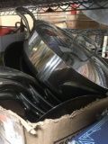 Lot Stainless steel pots and pans with lids