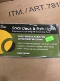 (6) solar deck and path lights