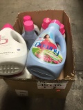 (10) Bottles just the basics fabric softener and downy