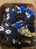 ASSORTED BOX OF BOYS WINTER HATS AND GLOVES BY CARTER
