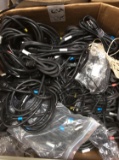 Assorted Power Cords and Telephone Hands Free Items Etc.