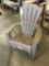 Adams Brown Plastic Adirondack Chair