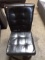 (2) Black Faux Leather Dining Chairs