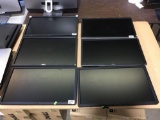 (6) Assorted Model 22in Dell LCD Flat Panel Computer Monitors
